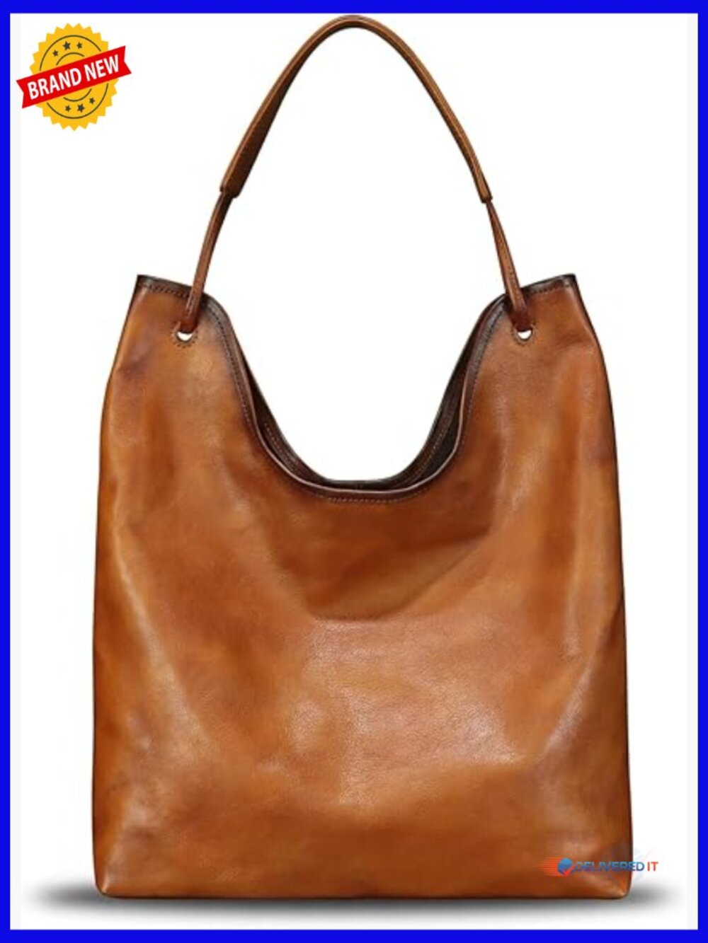 Genuine Leather Hobo Bag Large Tote Vintage Satchel Purse for Work